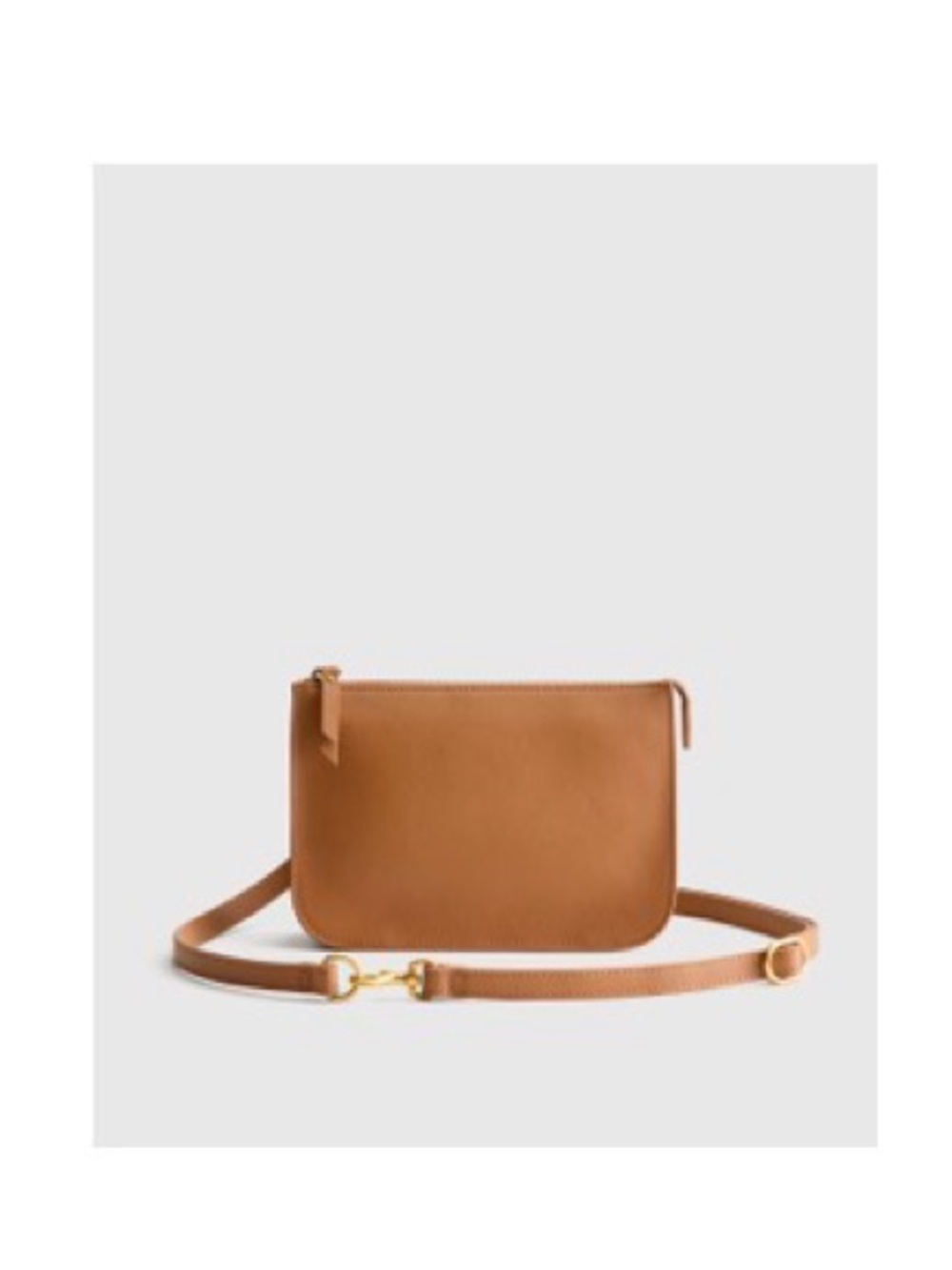 Quince Italian Leather Crossbody Convertible Belt Bag